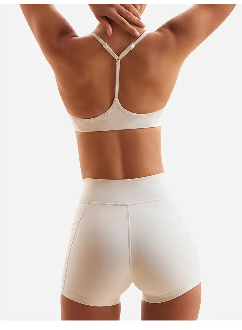 Conjunto de Yoga 2 Peças, Roupa Desportiva , Top e Short