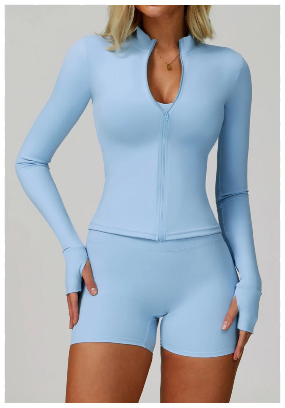 Conjunto de Yoga 2-3 Peças — Leggings ou Calções de Cintura Alta