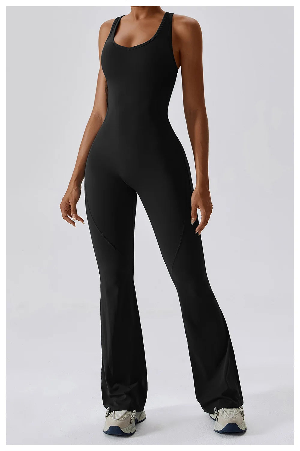 Macacão de Yoga Liso Levanta Glúteos Roupa Desportiva