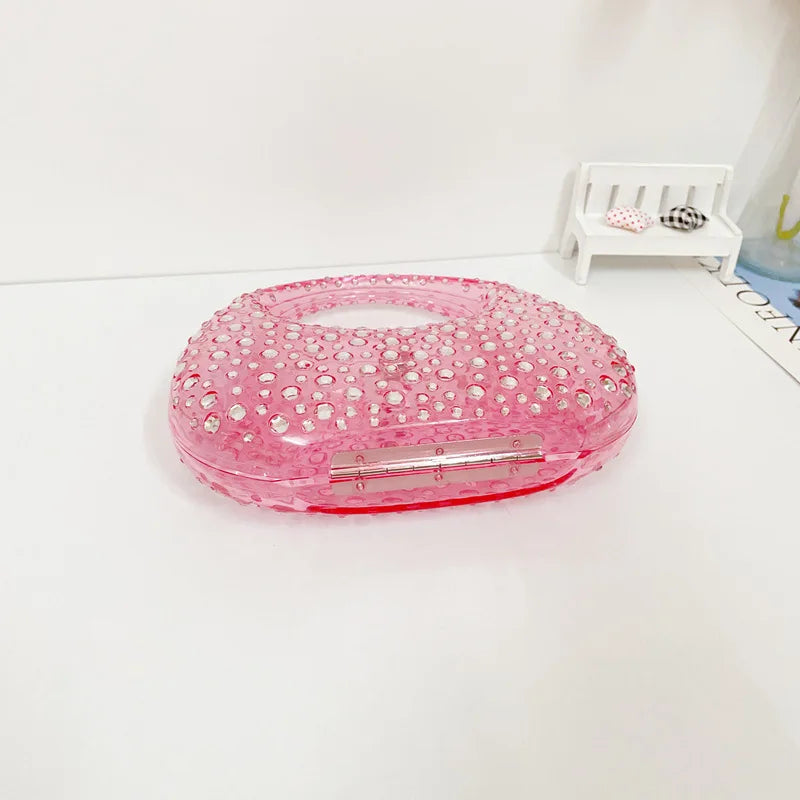 Mala Transparente em Acrílico, Estilo Brilhante