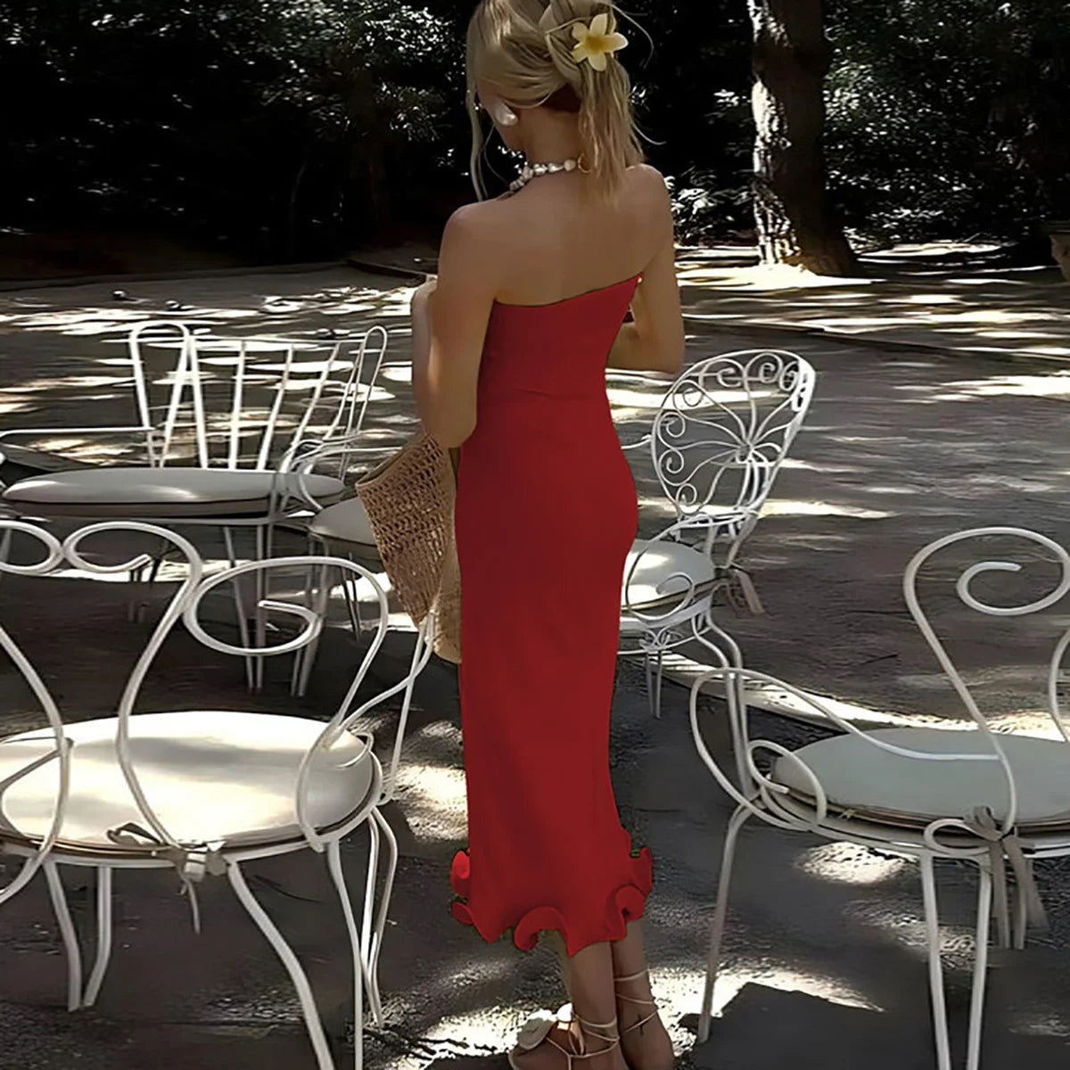 Vestido Comprido Ousado e Moderno