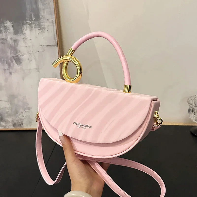 Bolsa de Ombro Elegante — Estilo Retro Europeu e Americano