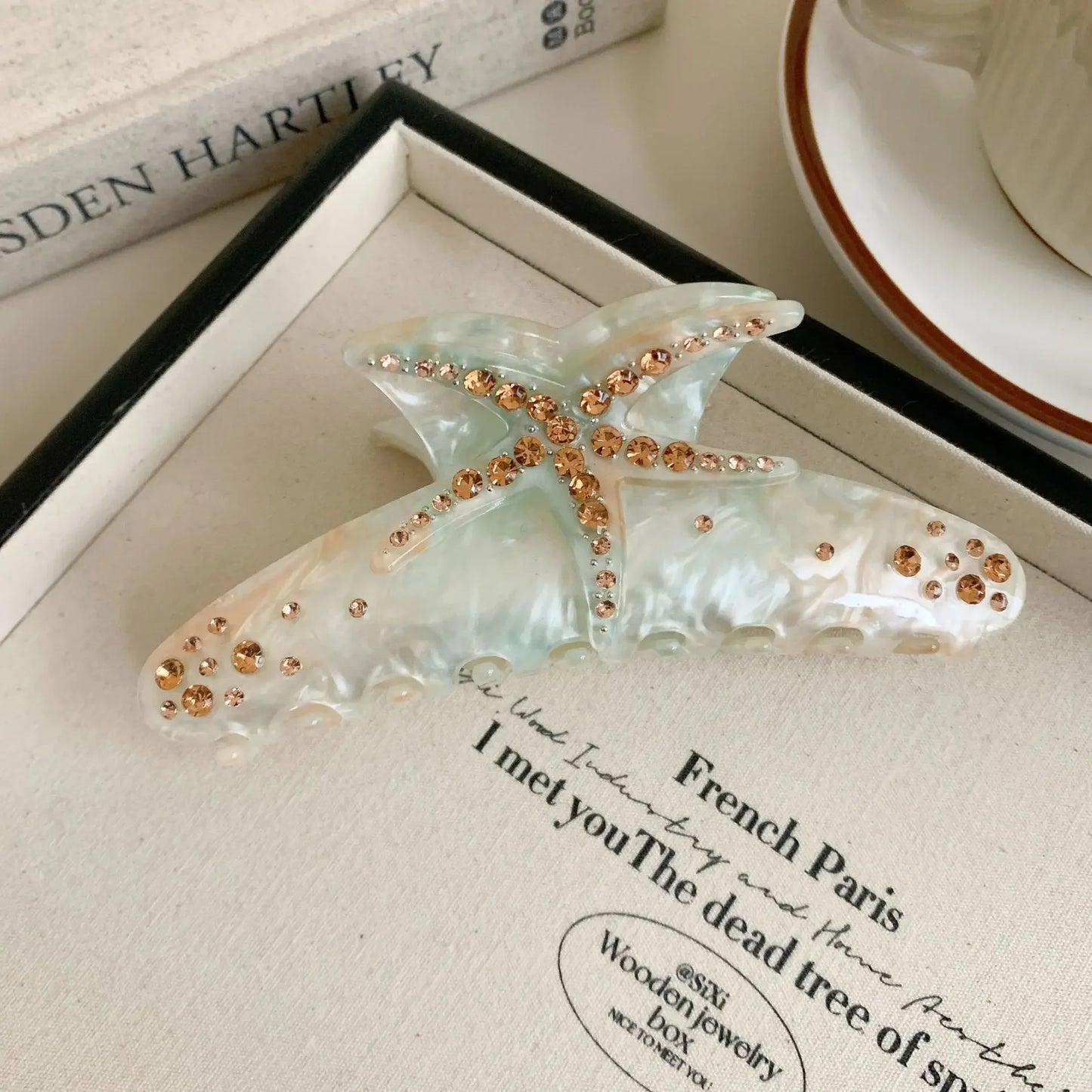 Pregadeira com Decorativo Estrela-do-Mar