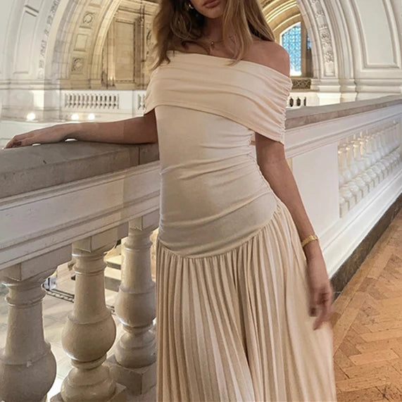 Vestido Liso, Elegante e Sexy, Ajuste Slim, Sem Alças (Strapless)