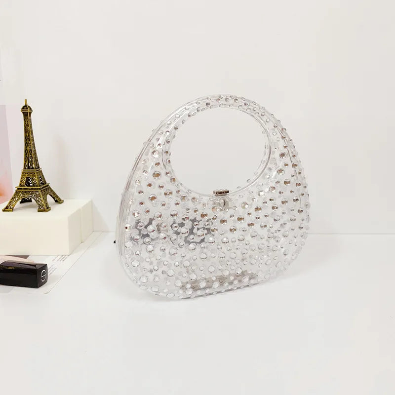 Mala Transparente em Acrílico, Estilo Brilhante