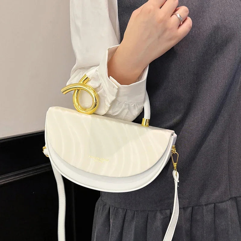 Bolsa de Ombro Elegante — Estilo Retro Europeu e Americano