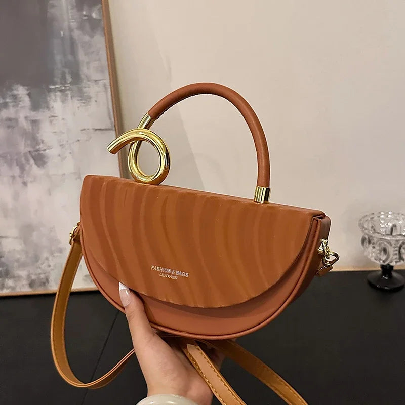 Bolsa de Ombro Elegante — Estilo Retro Europeu e Americano