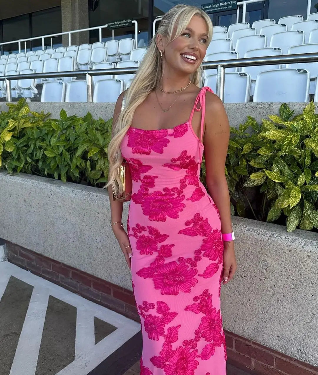 Vestido Longo Florido e Fofo, Alças Finas