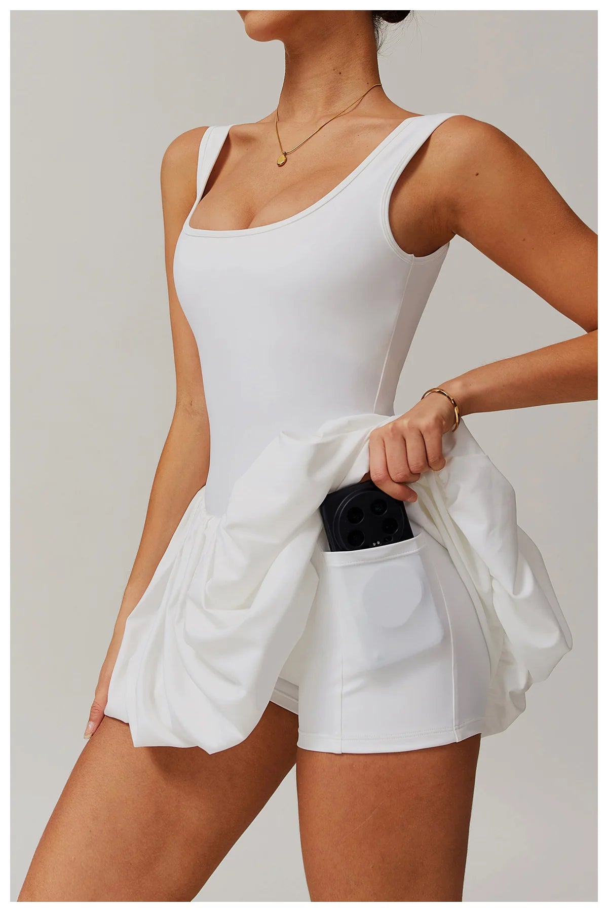 Vestido Macacão Feminino Sexy de Yoga Anti-Reflexo Desportivo