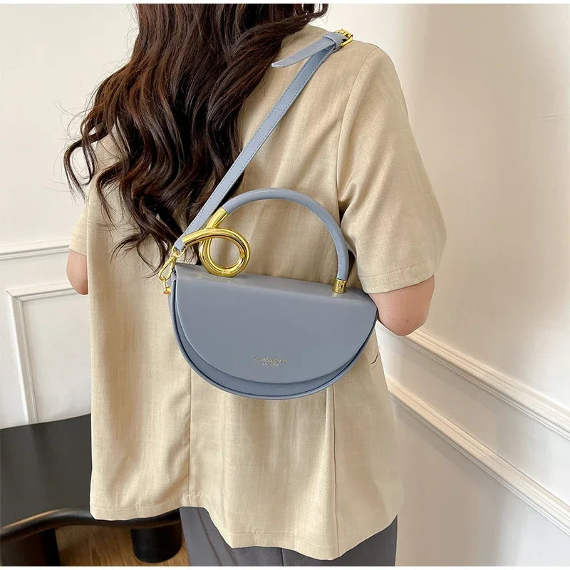 Bolsa de Ombro Elegante — Estilo Retro Europeu e Americano