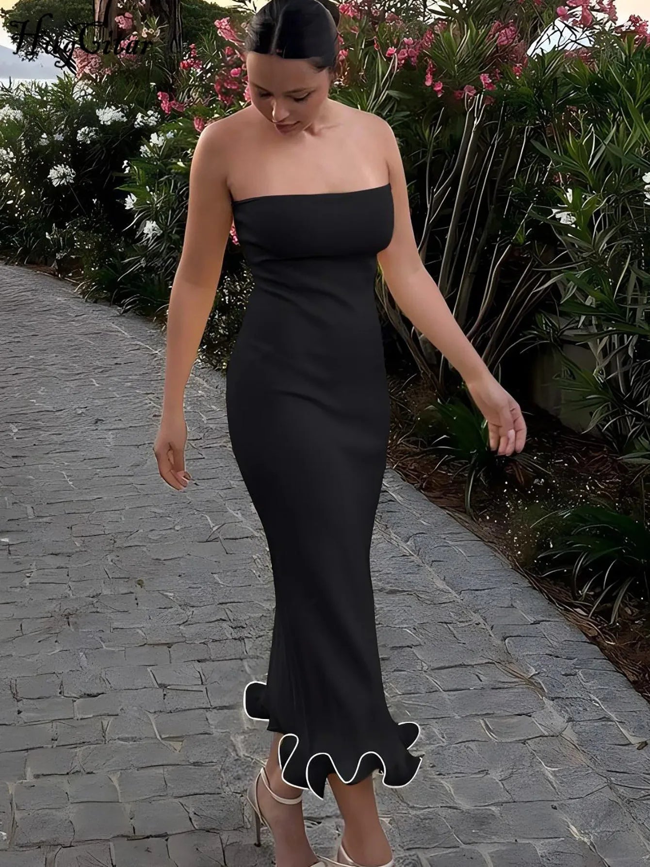 Vestido Comprido Ousado e Moderno