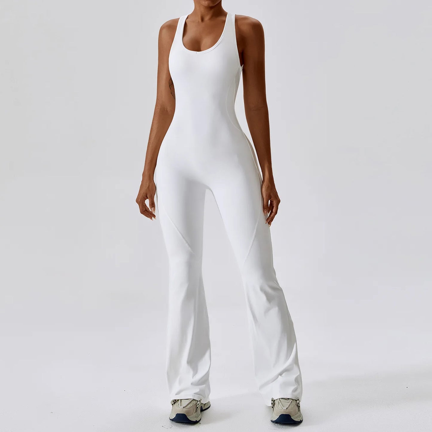 Macacão de Yoga Liso Levanta Glúteos Roupa Desportiva