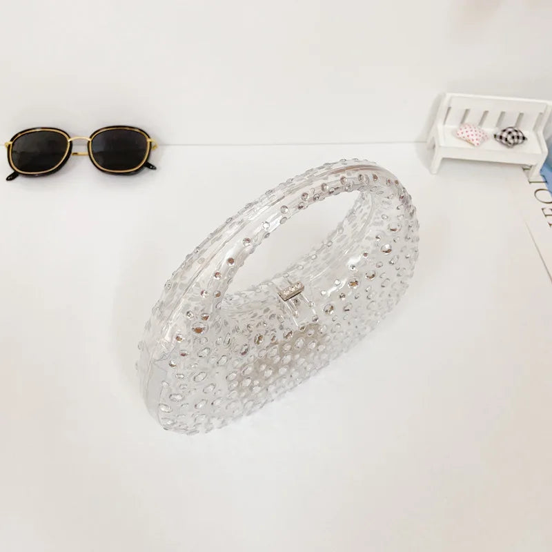 Mala Transparente em Acrílico, Estilo Brilhante