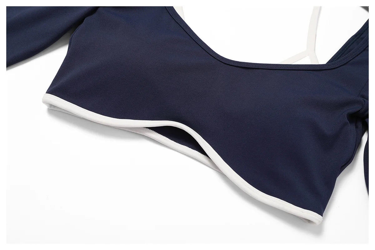 Conjunto de 2 Peças para Ginásio, Sem Costas, com Leggings de Corrida, Top de Fitness