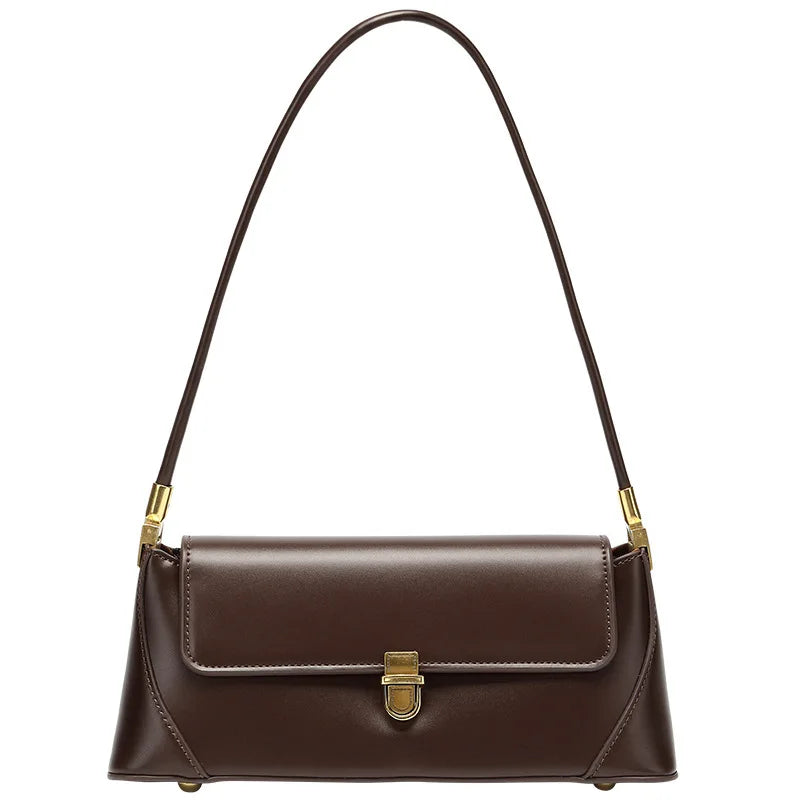 Mala de ombro estilo retro, cores lisas