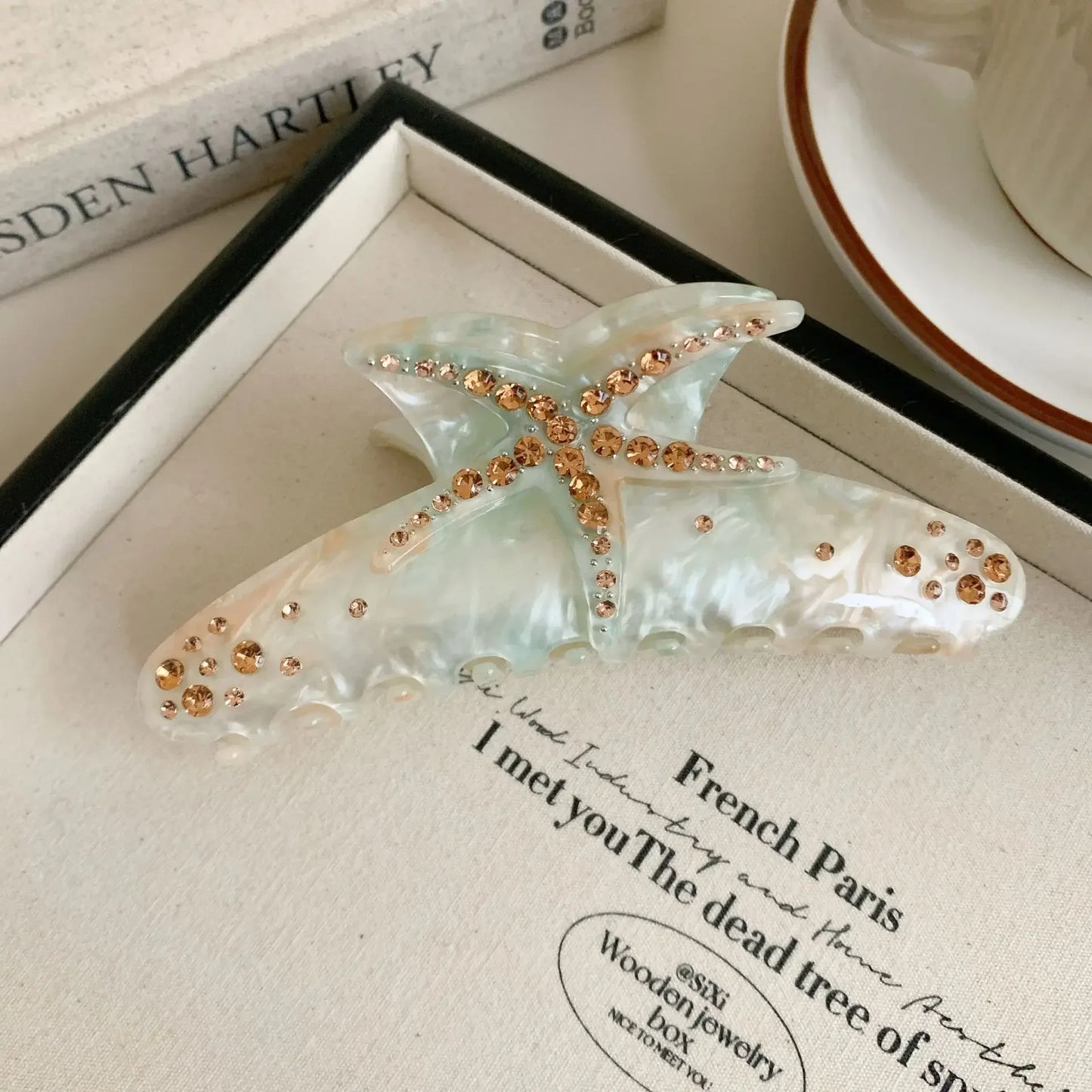 Pregadeira com Decorativo Estrela-do-Mar