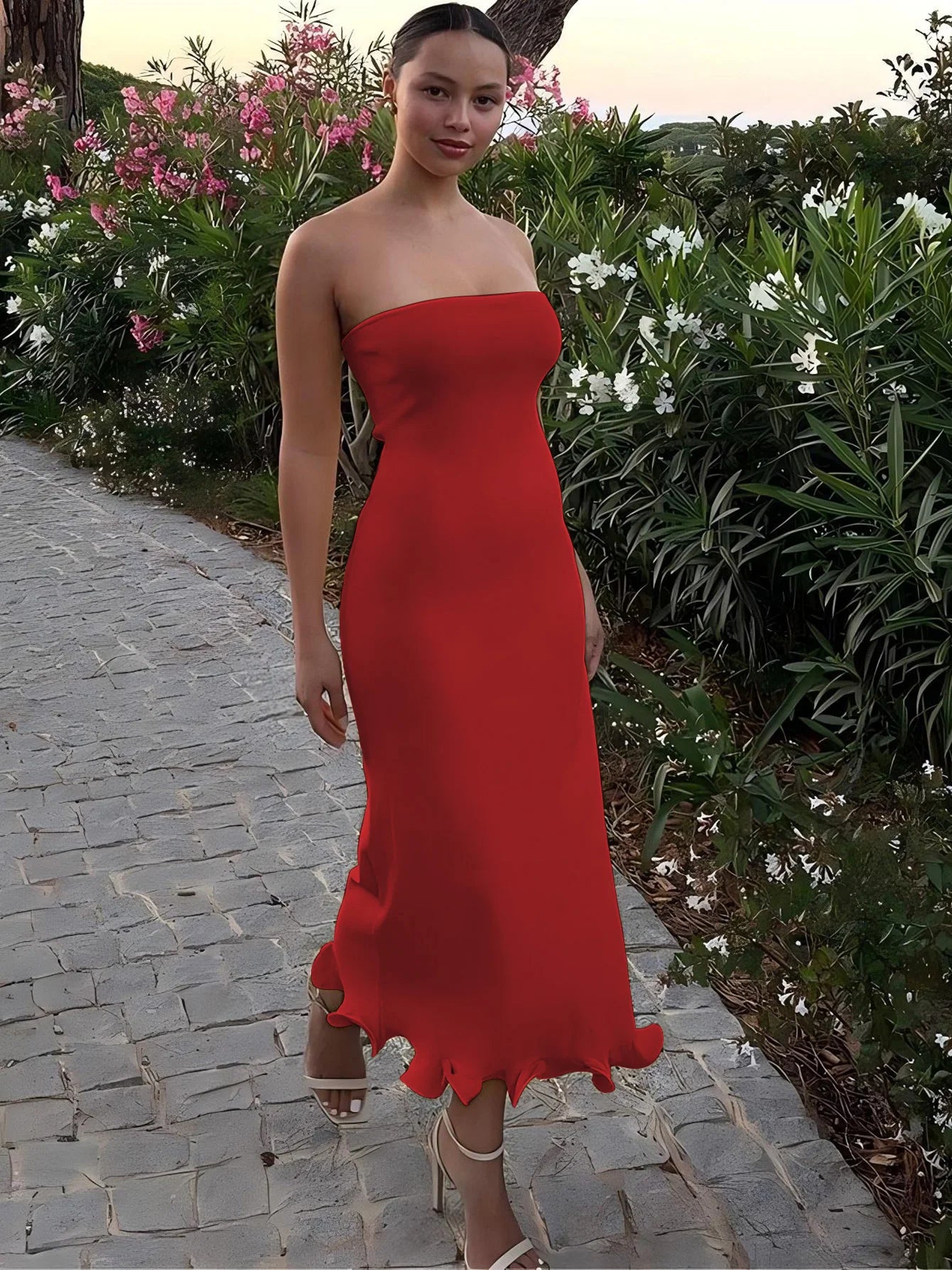 Vestido Comprido Ousado e Moderno