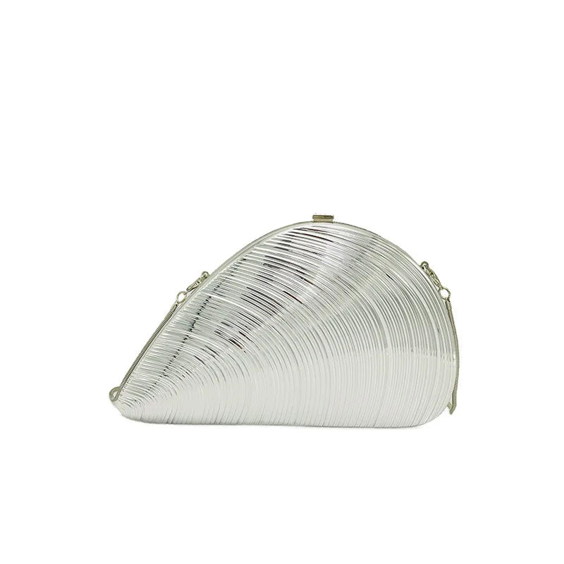 Bolsa de Mão em Forma de Concha Acrílica Bolsa