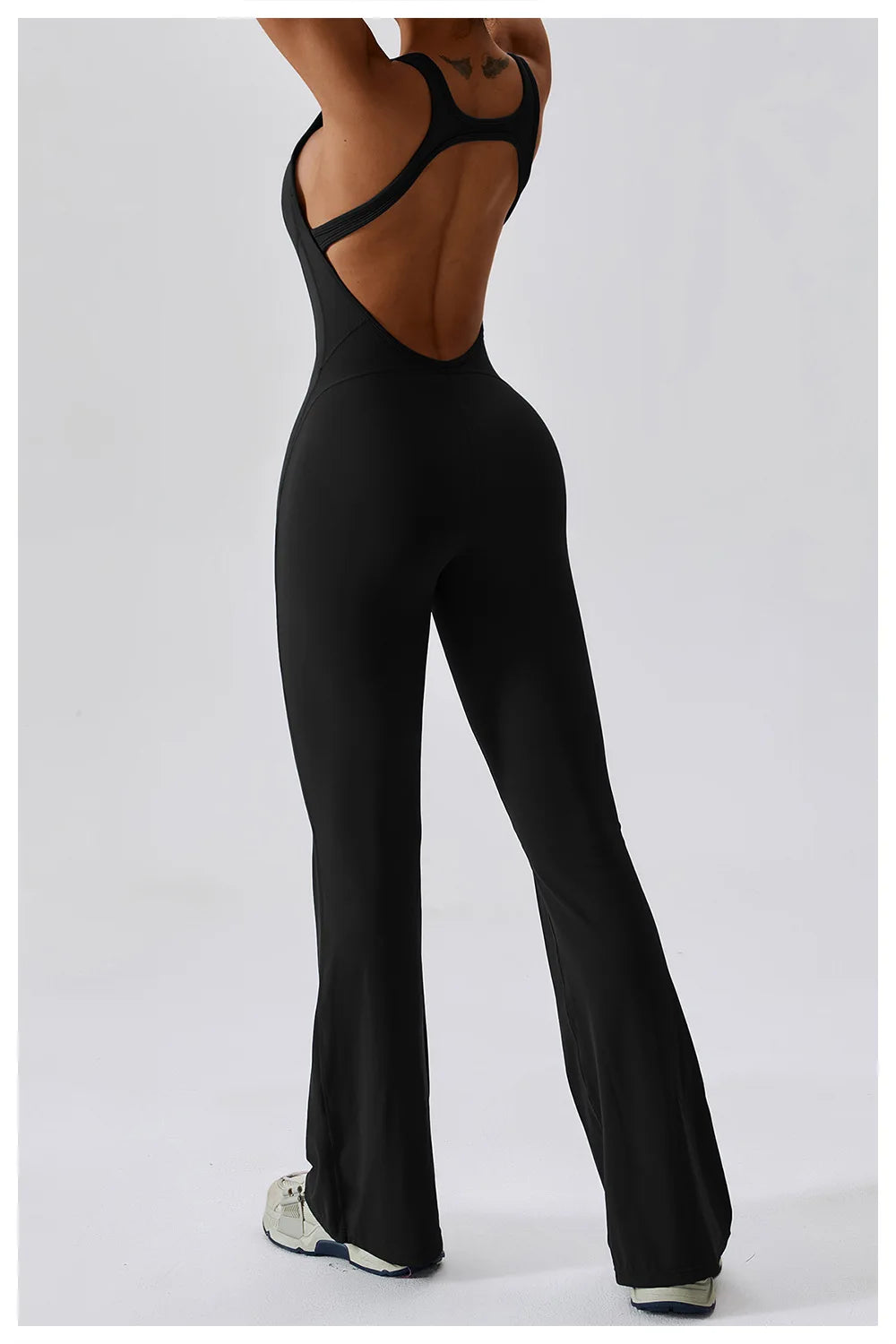 Macacão de Yoga Liso Levanta Glúteos Roupa Desportiva