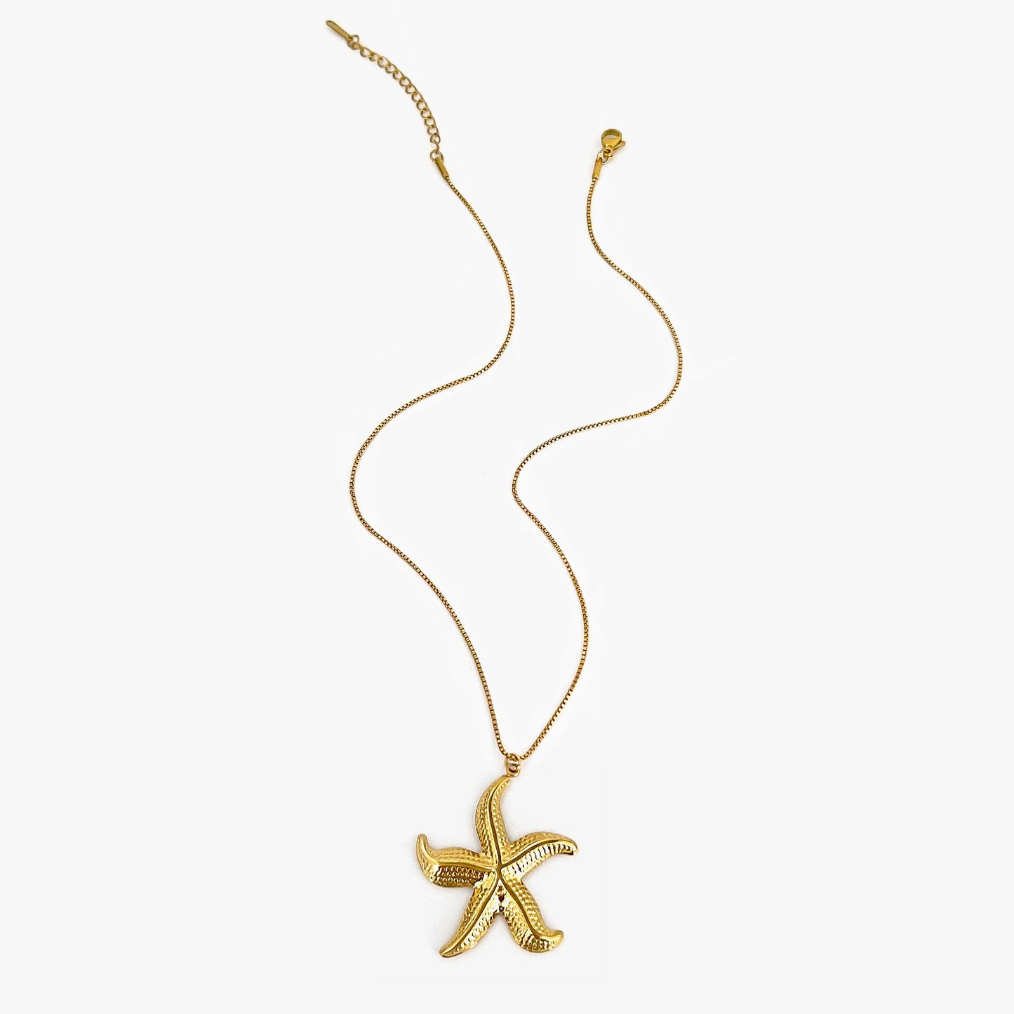 Colar com Pingentes de Estrela-do-mar Dourado