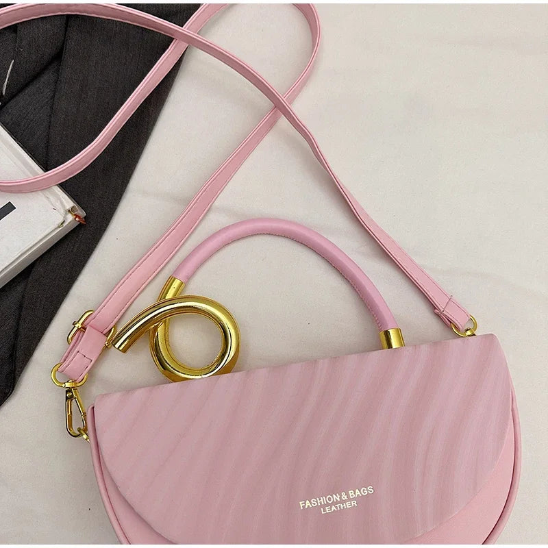Bolsa de Ombro Elegante — Estilo Retro Europeu e Americano