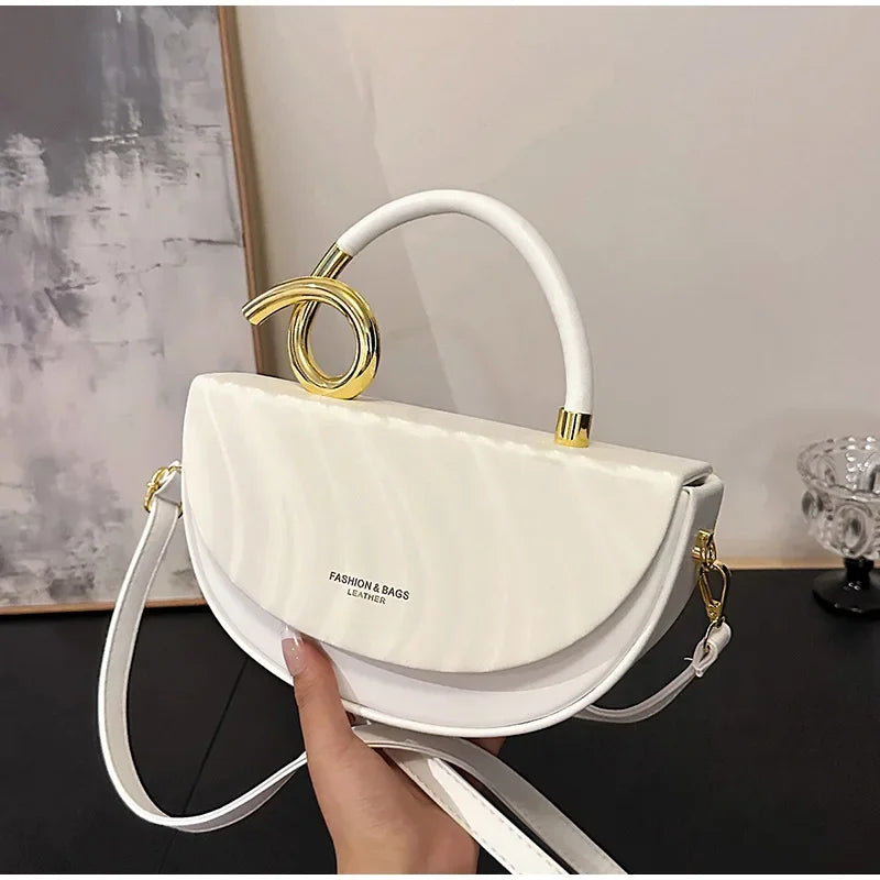 Bolsa de Ombro Elegante — Estilo Retro Europeu e Americano