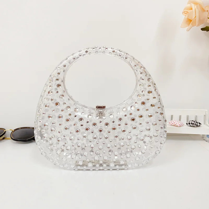 Mala Transparente em Acrílico, Estilo Brilhante