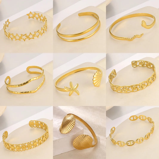 Pulseiras Douradas Super Estilosas
