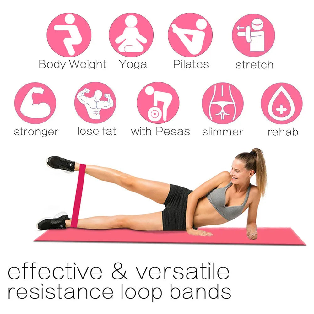 Elásticos Para Treino de Força Exercício Ginásio