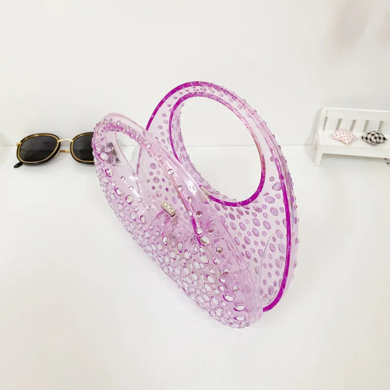 Mala Transparente em Acrílico, Estilo Brilhante