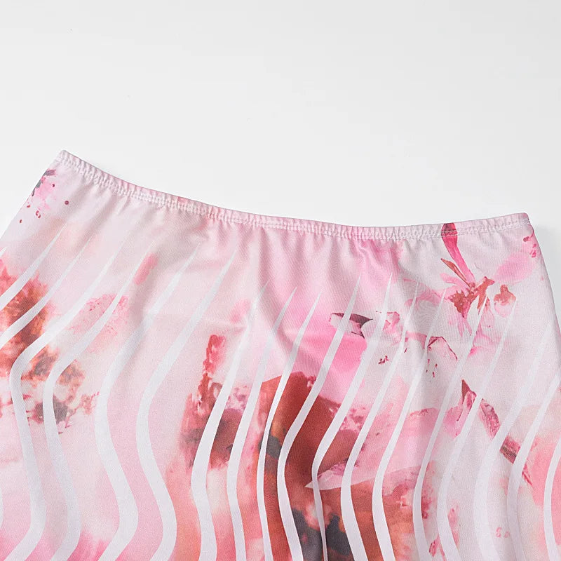 Conjunto Sexy, Top Halter Estampado Floral, Sexy