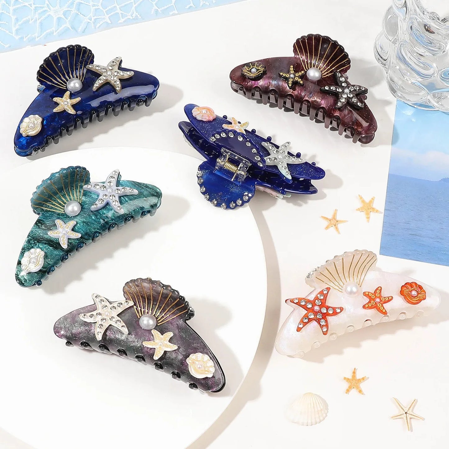 Pregadeira com Decorativo Estrela-do-Mar