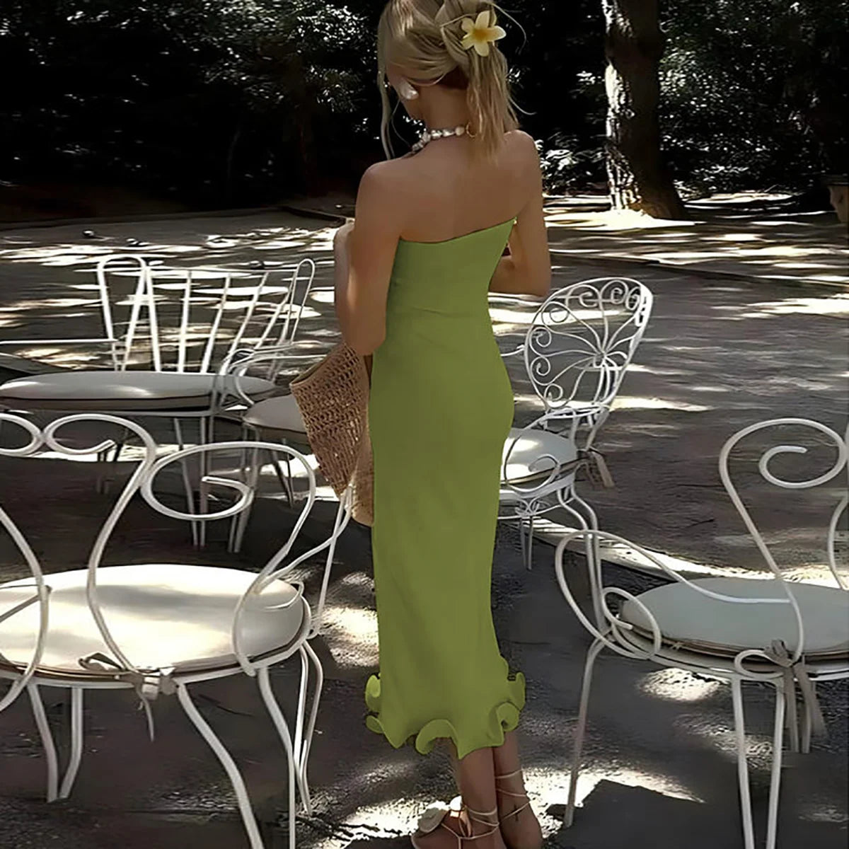Vestido Comprido Ousado e Moderno