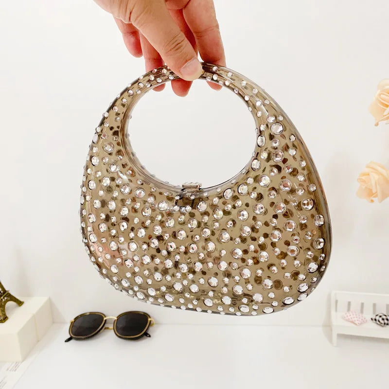 Mala Transparente em Acrílico, Estilo Brilhante
