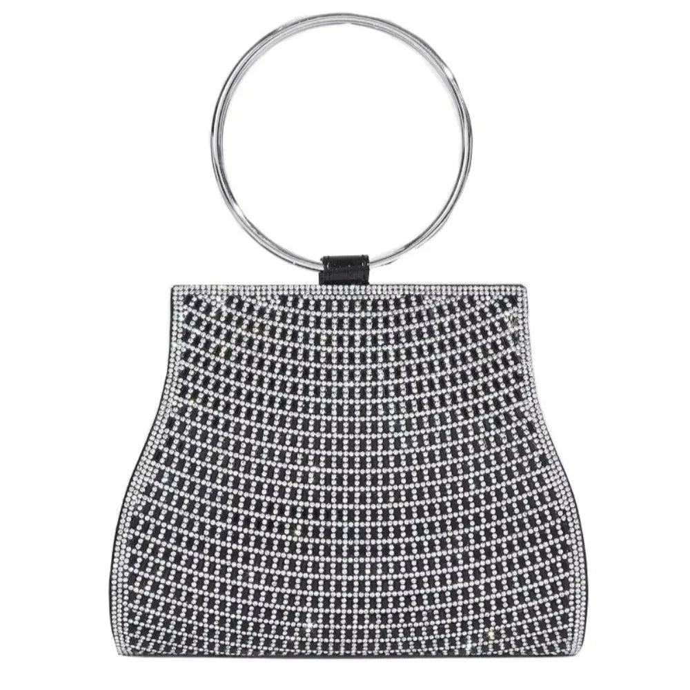 Mala com Alça de Corrente, Bolsa de Ombro Brilhante