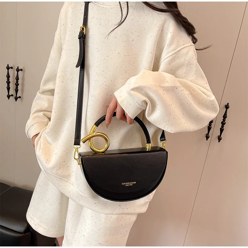 Bolsa de Ombro Elegante —  Estilo Retro Europeu e Americano