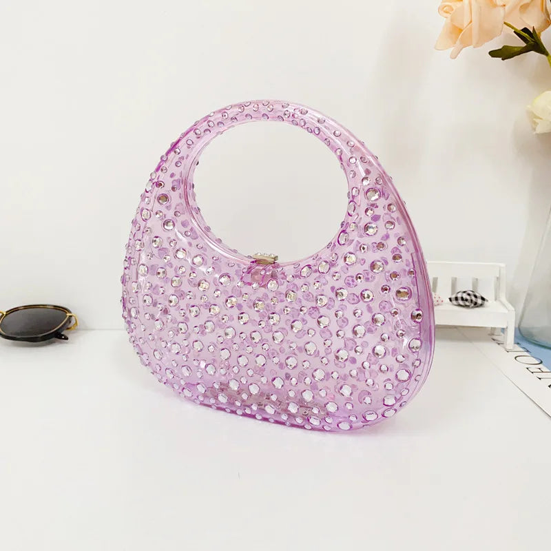 Mala Transparente em Acrílico, Estilo Brilhante