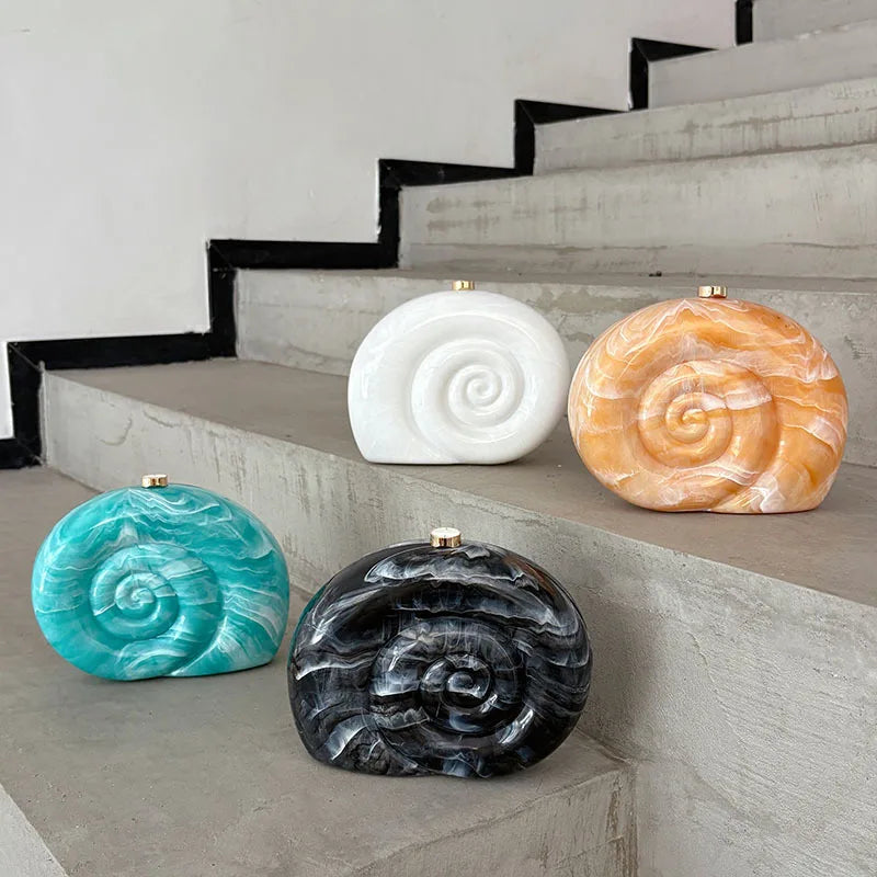 Bolsas Para Mulheres Carteiras Acrílico Concha Transversal Verão
