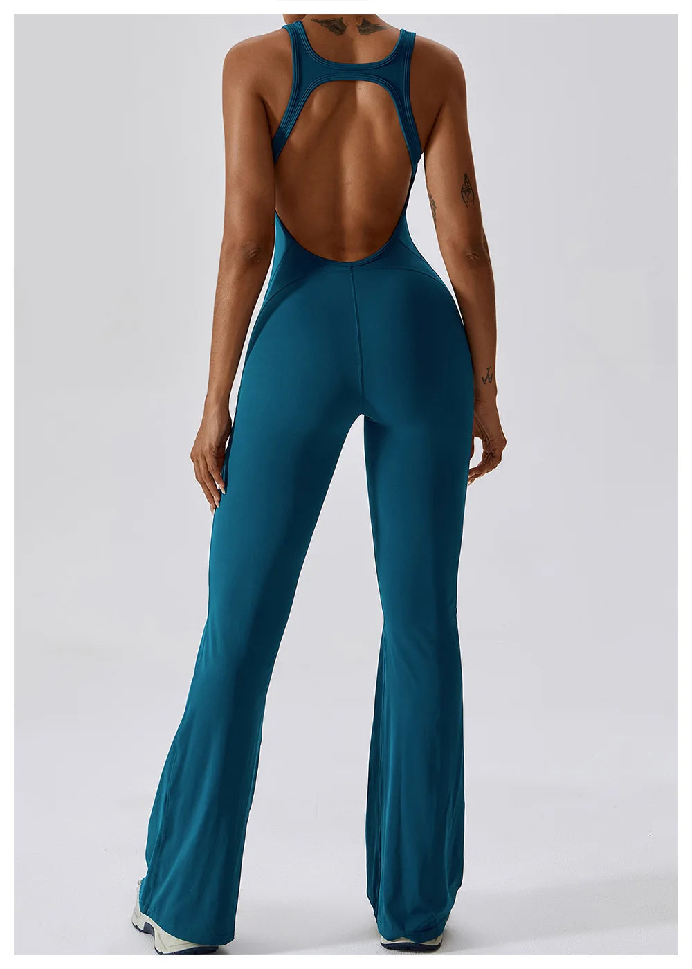 Macacão de Yoga Liso Levanta Glúteos Roupa Desportiva