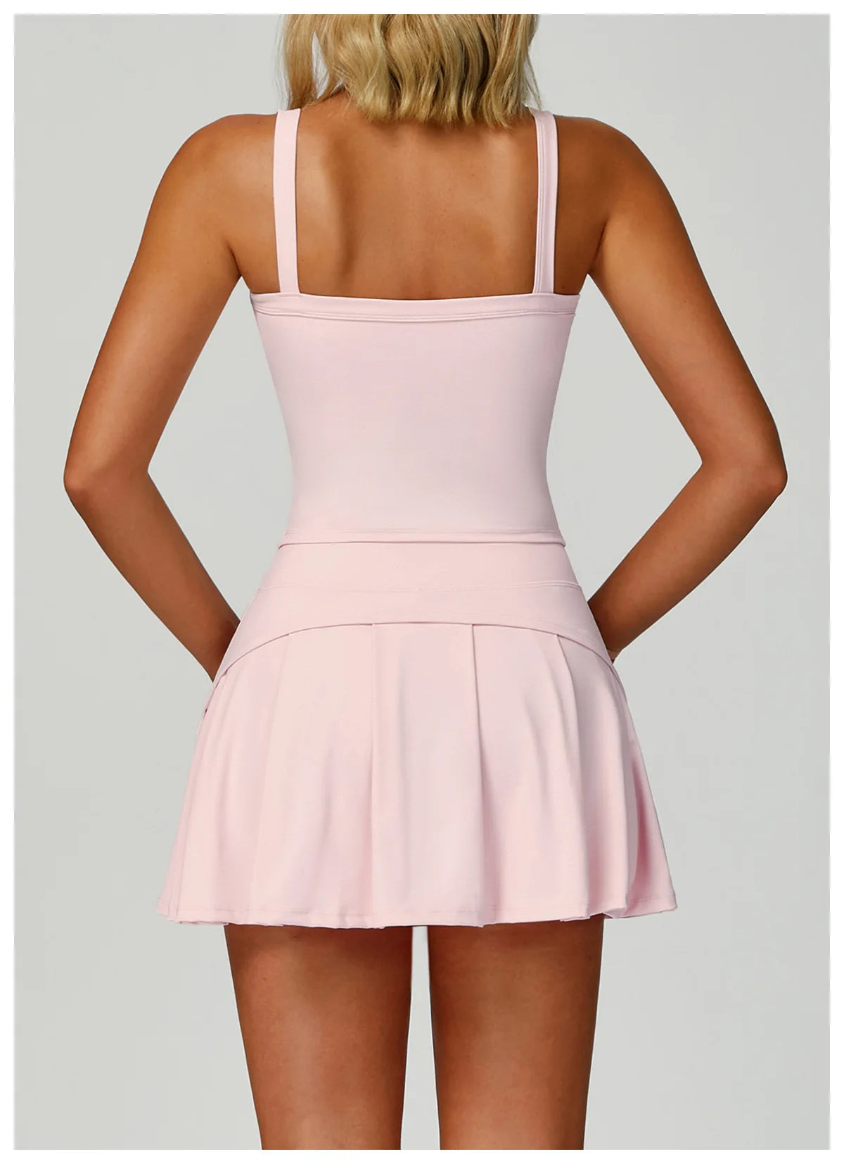 Conjunto de Yoga de 2 Peças com Saia-Shorts de Cintura Alta, para Ginásio