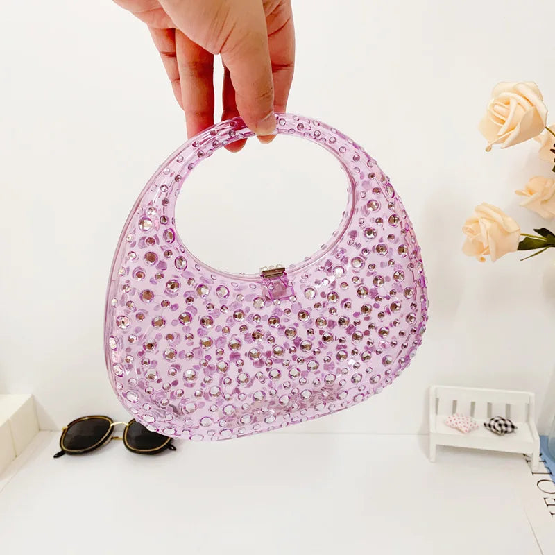 Mala Transparente em Acrílico, Estilo Brilhante