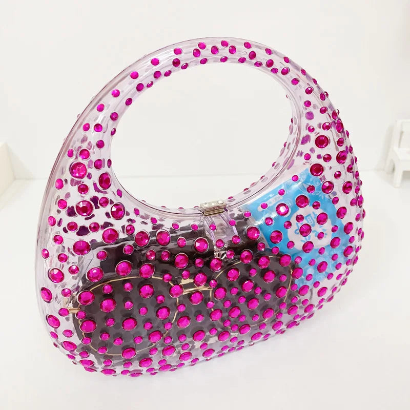 Mala Transparente em Acrílico, Estilo Brilhante