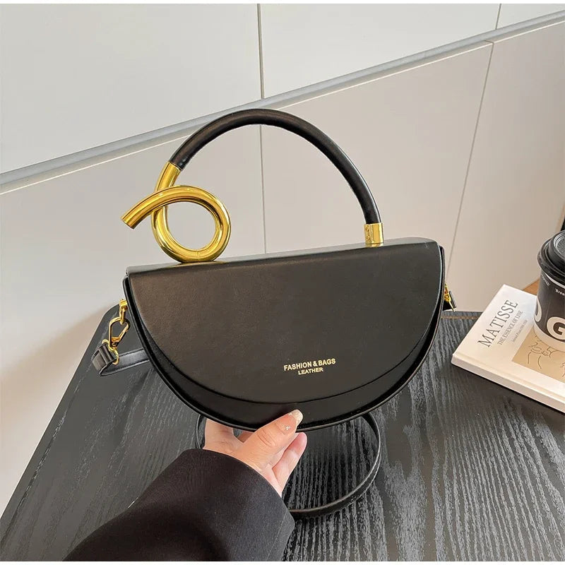 Bolsa de Ombro Elegante —  Estilo Retro Europeu e Americano