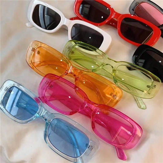 Óculos de Sol Estilo Retângular Elegantes e Estilosos.