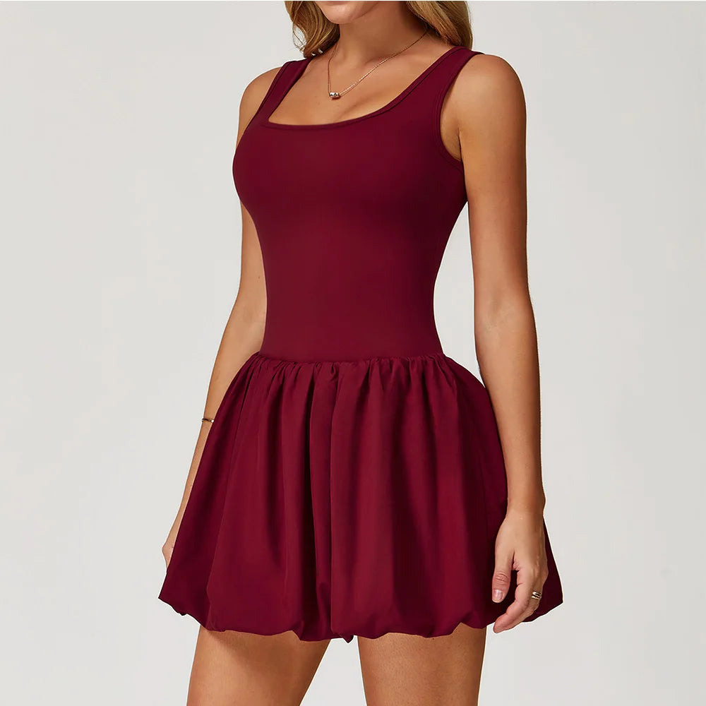 Vestido Macacão Feminino Sexy de Yoga Anti-Reflexo Desportivo