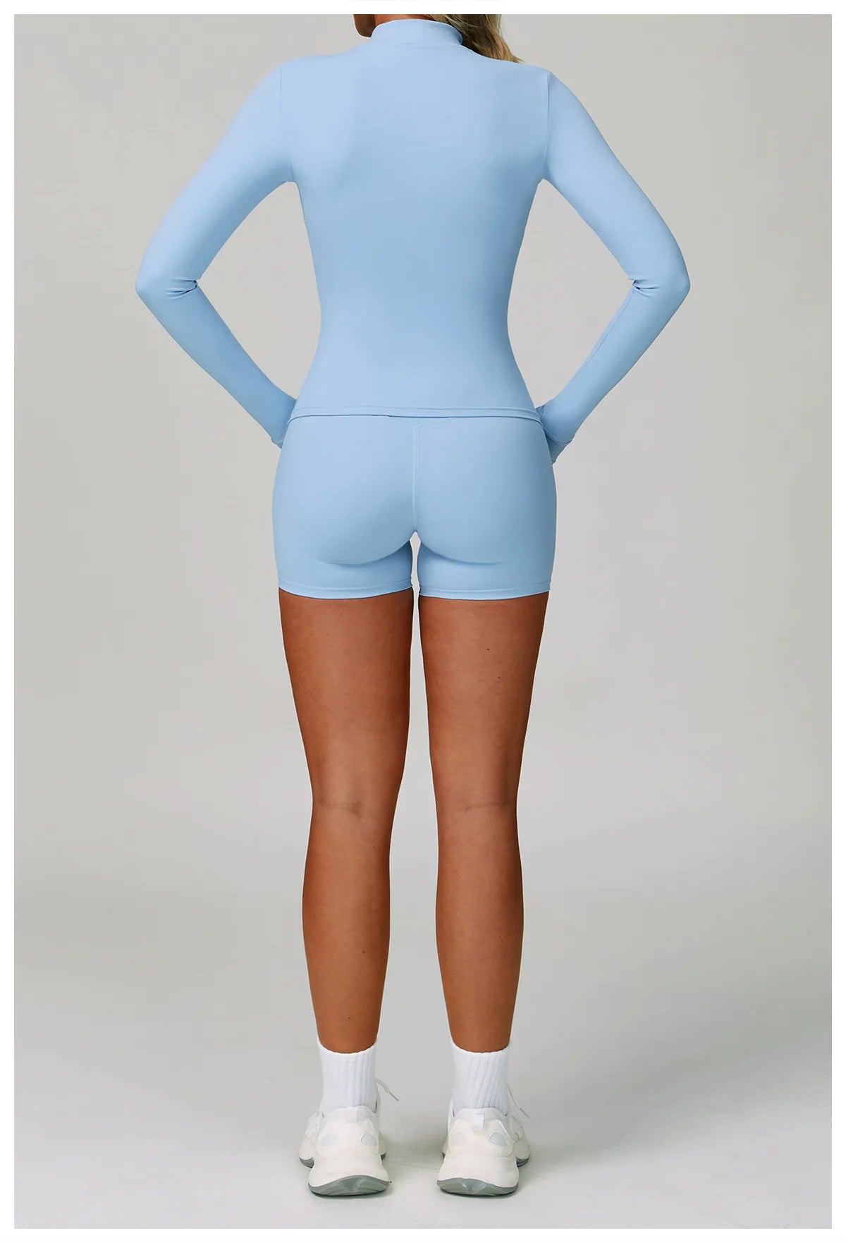 Conjunto de Yoga 2-3 Peças  — Leggings ou Calções de Cintura Alta