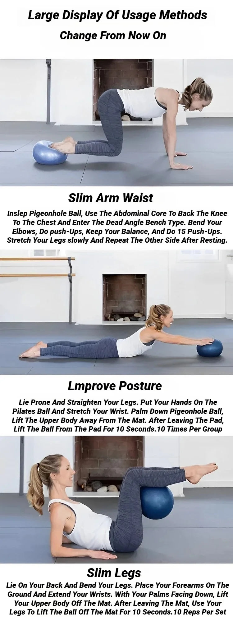 Mini Bola de Pilates Yoga