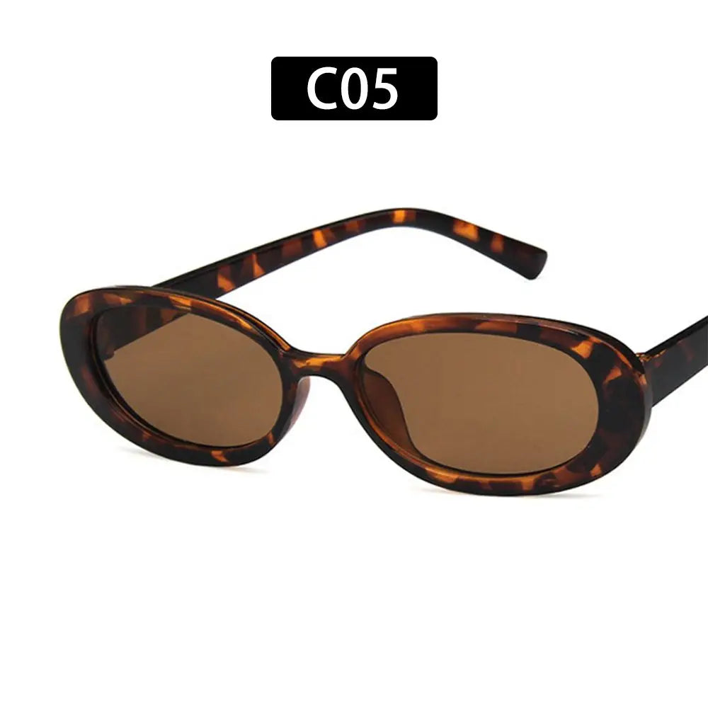 Óculos de Sol Retro com Armação Oval