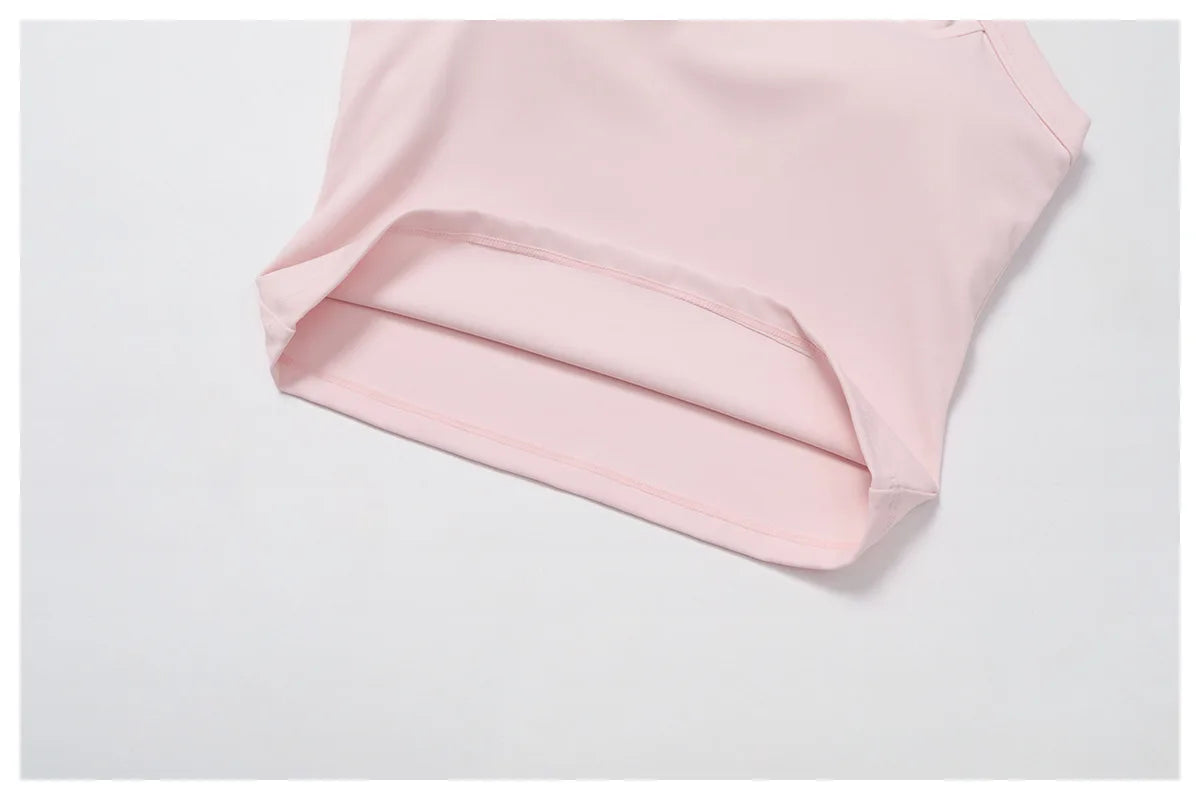 Conjunto de Yoga de 2 Peças com Saia-Shorts de Cintura Alta, para Ginásio