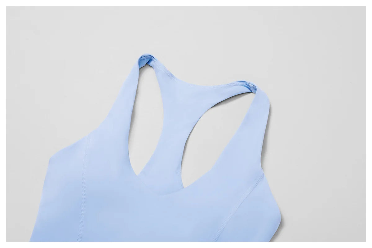 Conjunto de Yoga 2 Peças com Leggings de Cintura Alta, Sutiã Desportivo
